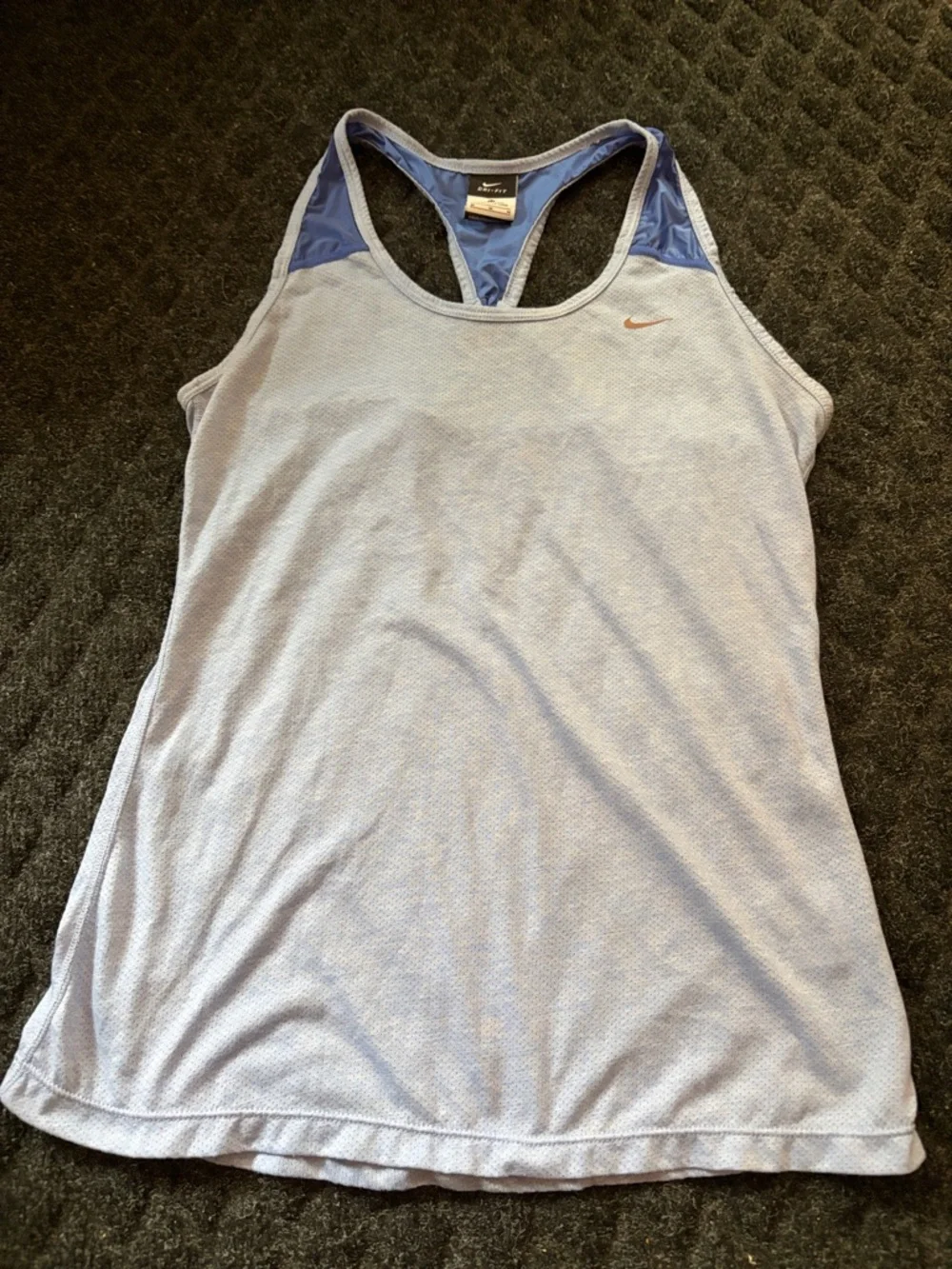 Nike Dri-Fit Light Blue Racerback Athletic Tank Top Size Medium